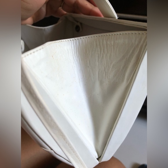 Barbara Bolan Too vintage white clutch purse - Picture 8 of 16